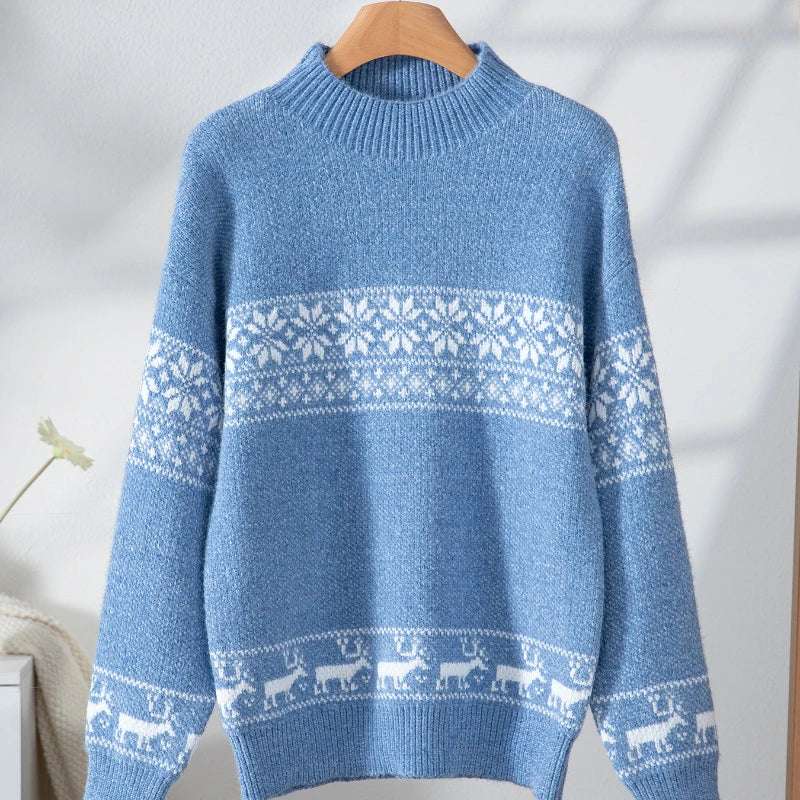 Casual Loose Sweater For Woman Winter Trend Women's Long Sleeve Knitting Sweater Knitwear Pullovers Vintage Female Tops Clothes