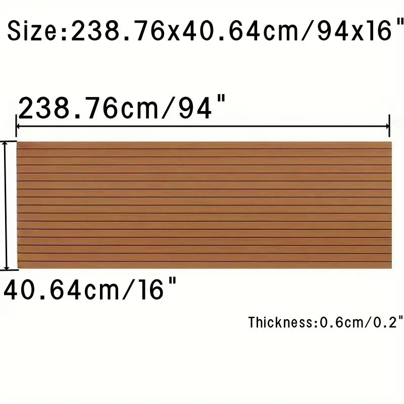 3 Size Faux Teak Marine Flooring EVA Foam Anti-Slip Decking Sheet Boat Accessories EVA Foam Boat Mat Sheet Boat