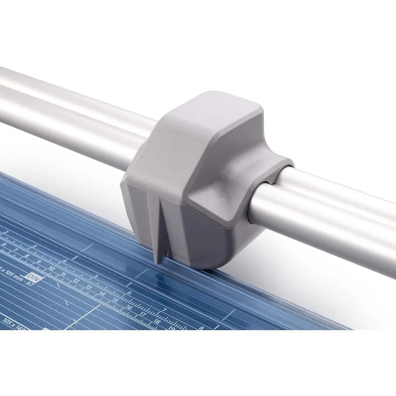 Home 554 Professional Rotary Trimmer 28 Inch Cut Length 20 Sheet Capacity German Engineered Paper Cutter Self Sharpening Dual Guide Bar