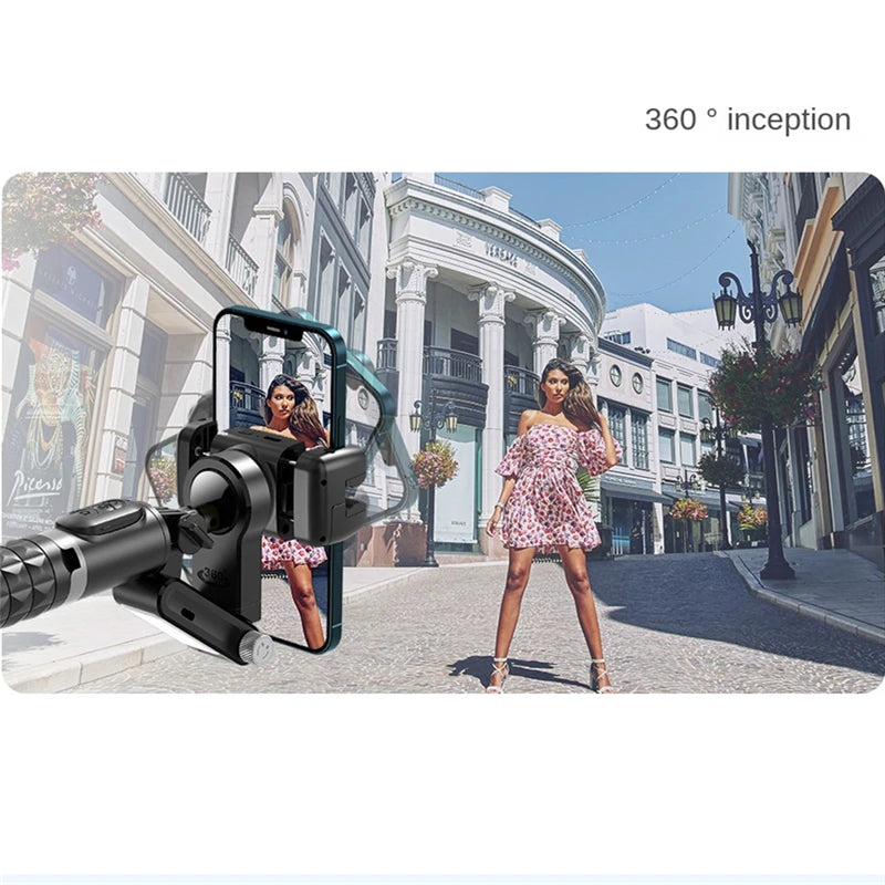 2025 Wireless Bluetooth Remote Control Selfie Stick Tripod Phone Holder with Light Stand and Type C Microphone