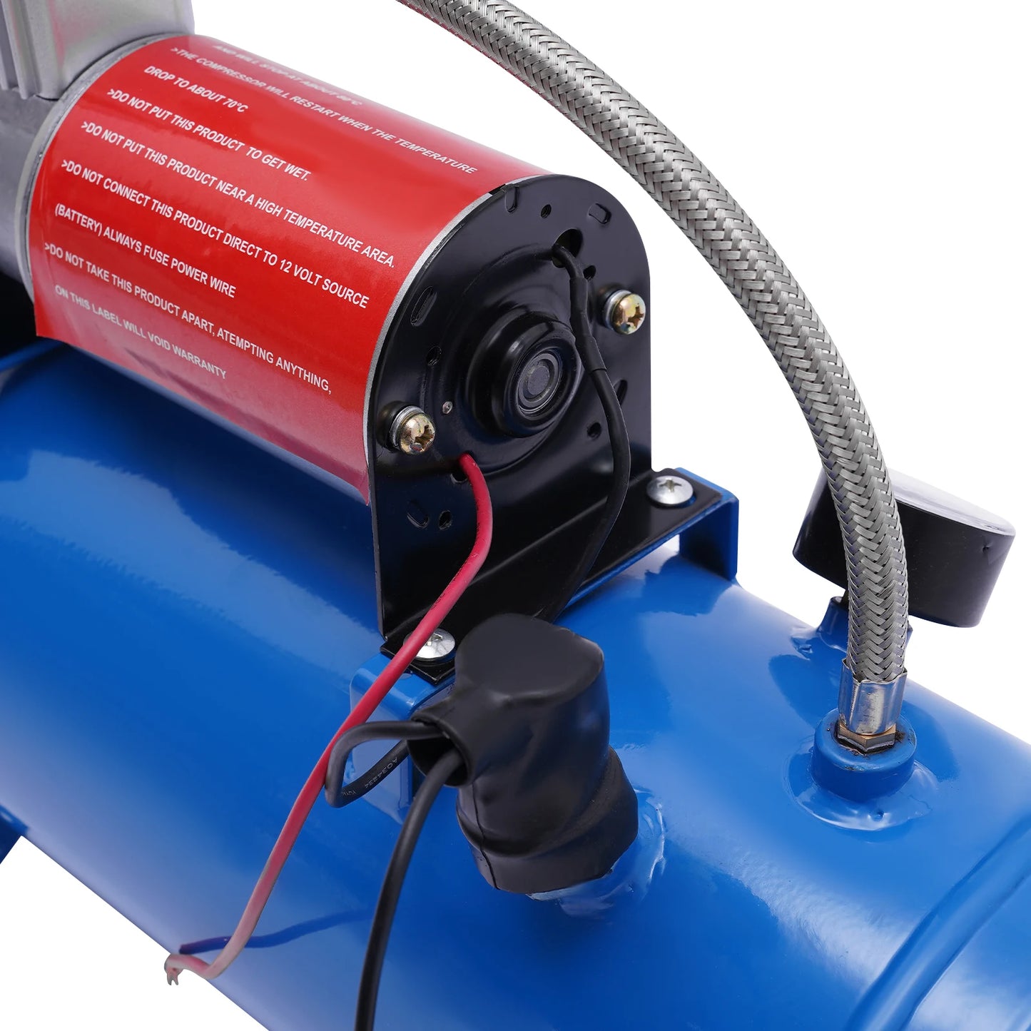 Van Train Truck Car Boat 6L Tank 100 PSI 12V DC Portable Air Compressor Tire Pump with Copper Core Motor