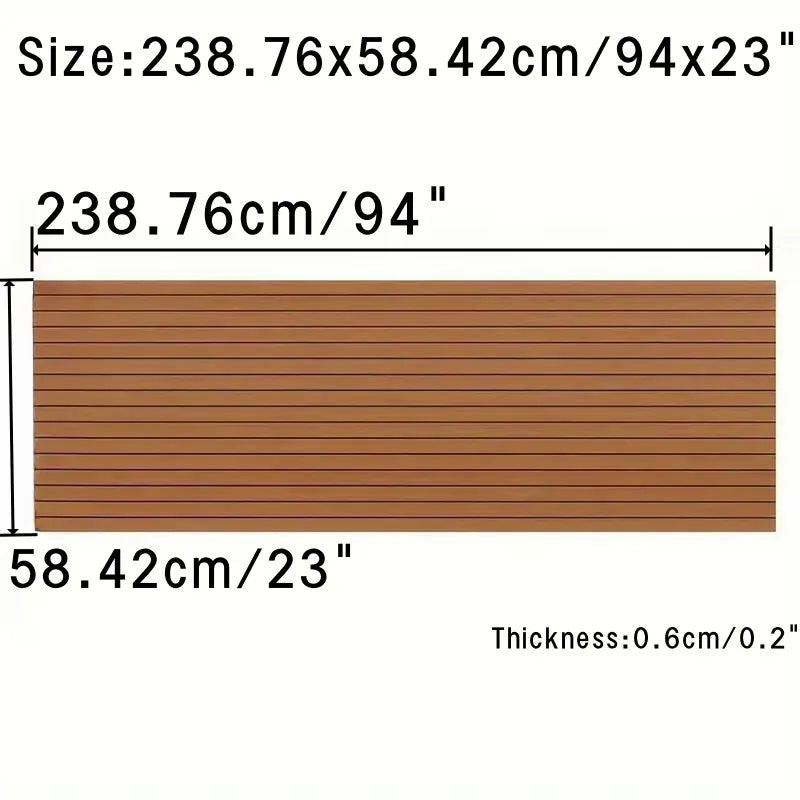 3 Size Faux Teak Marine Flooring EVA Foam Anti-Slip Decking Sheet Boat Accessories EVA Foam Boat Mat Sheet Boat