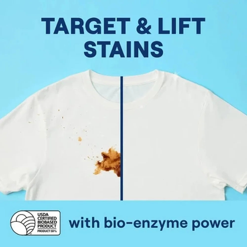 Laundry Detergent Sheets Unscented Biobased EPA Safer Choice Certified 32ct Compact Convenient Travel Friendly Stain Fighting 64