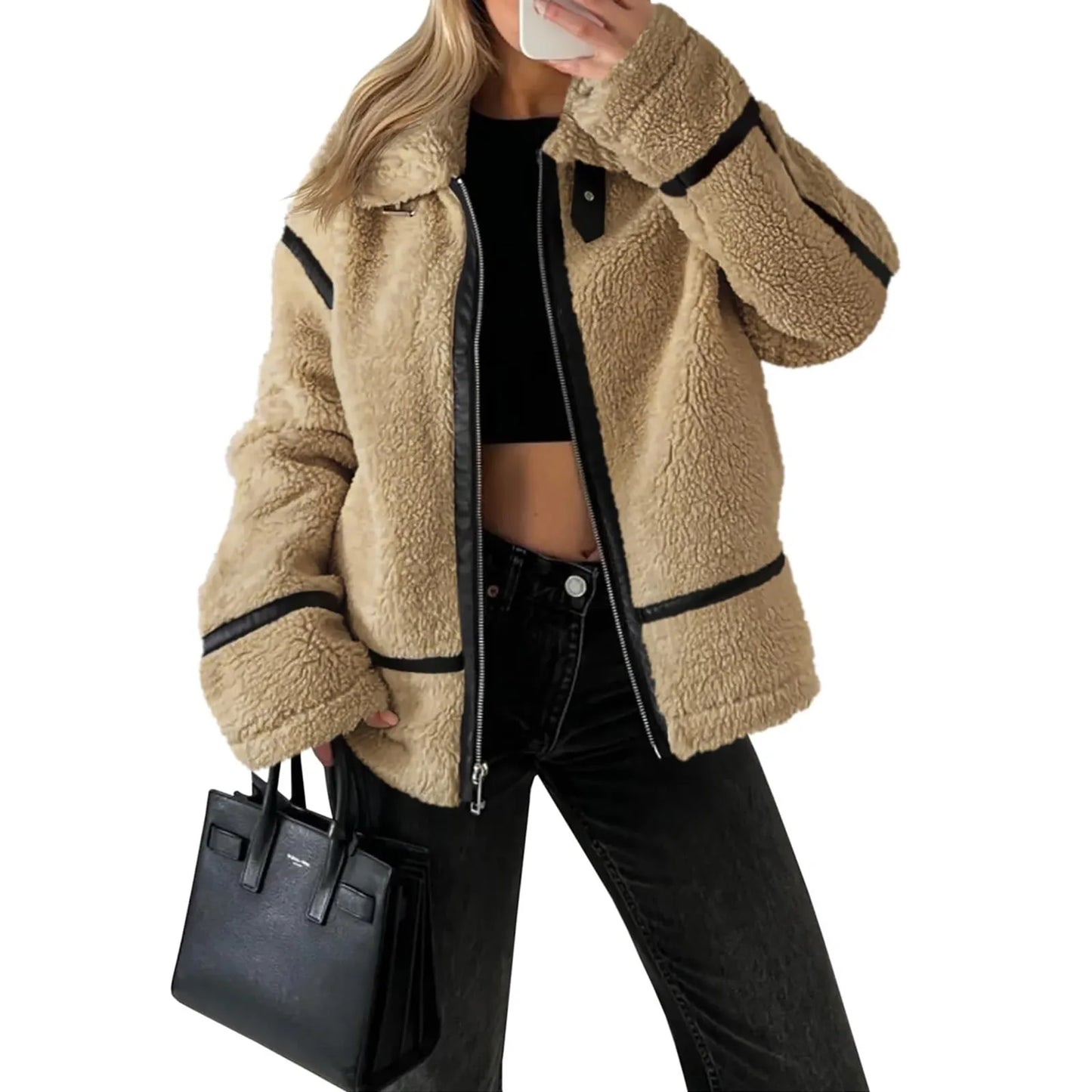 plus Size Women Winter Warm Coat Jacket Outwear Ladies Cardigan Coat Fleece Hooded Coat New Fashion Simple Jackets Overcoat