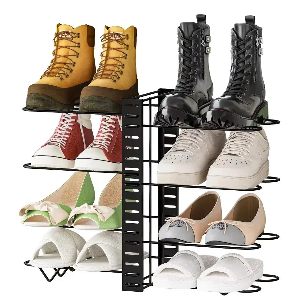 Pot Organizer Rack 8 Tiers Pots and Pans Organizer Pot Lid Organizer for Kitchen Cabinet Cookware Organizers and Storage