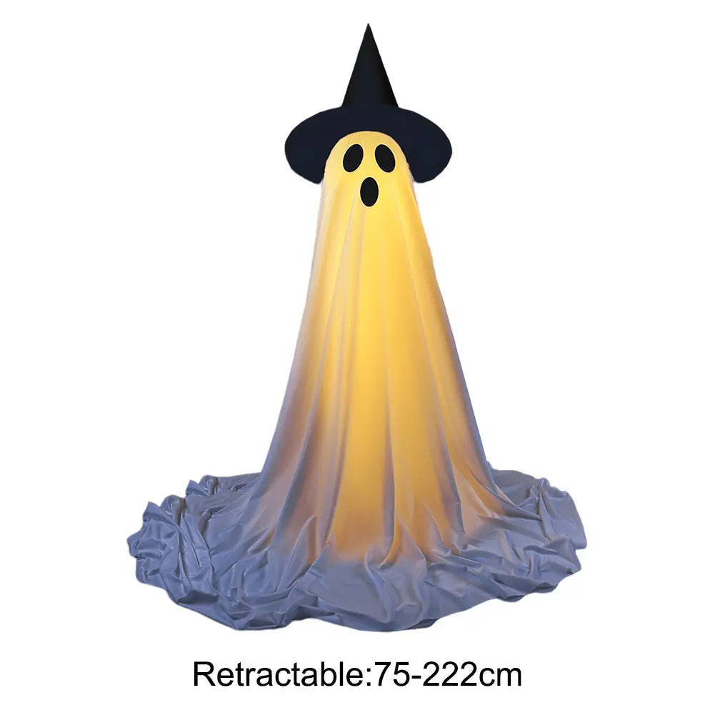 Lighted Spooky Ghost Decor Halloween Decorations Outdoor with String Lights for Home Porch Garden Yard Party