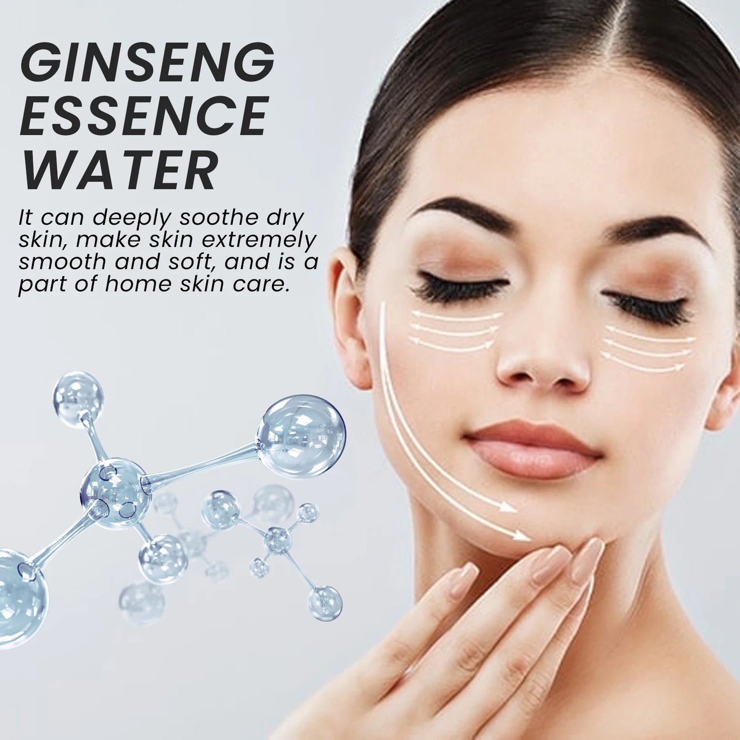 Ginseng Essence Water for Reducing Fine Lines Brightening Skin Tone Moisturizing and Tightening Facial Skin Care