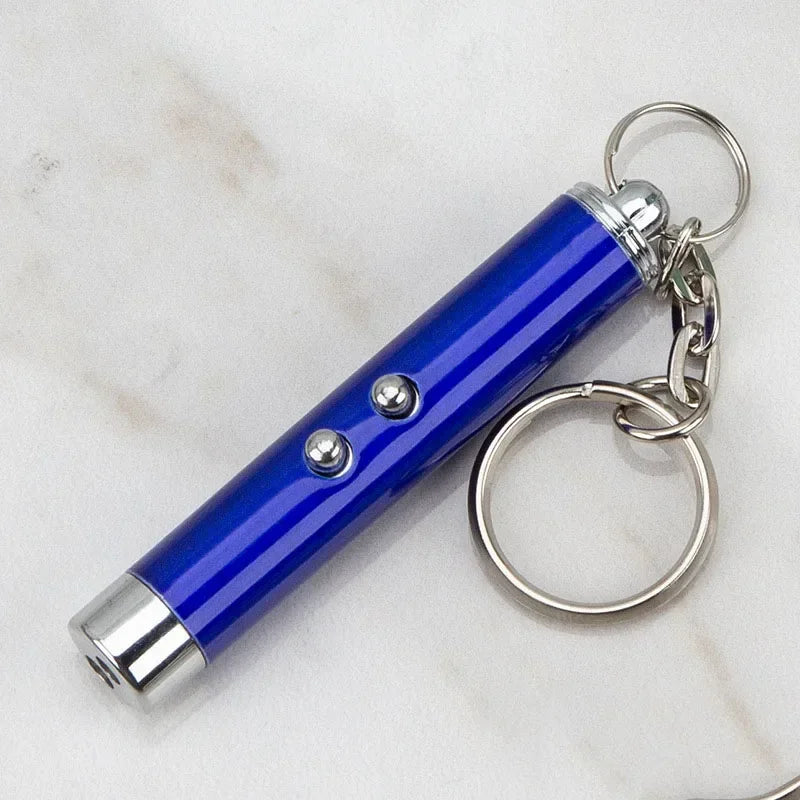 Light Torch LED Pointer Toy for Cats 2-In-1 Laser Chase Training Accessory Red Dog Fun