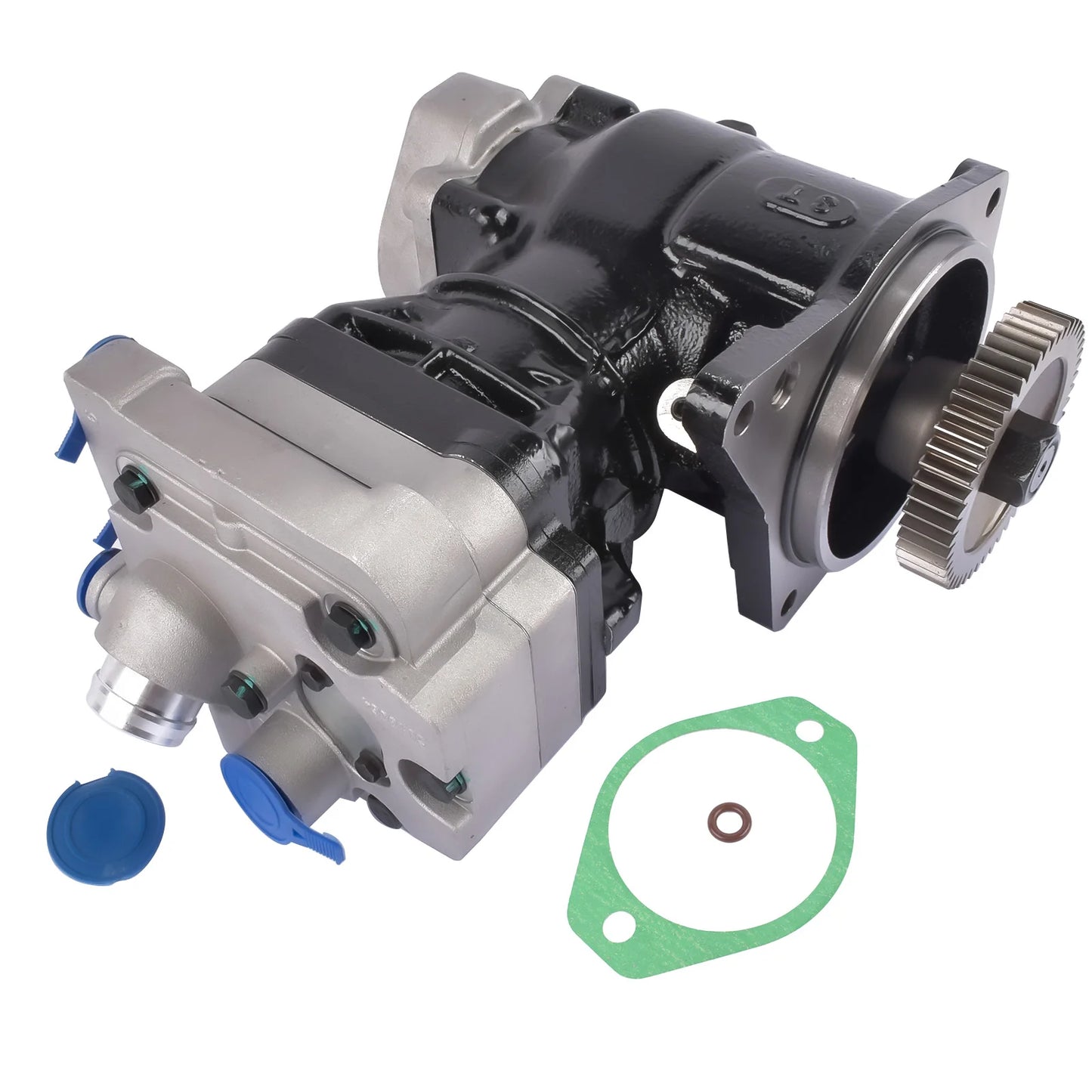 AP02 Truck Air Brake Compressor with Gear DDE RA4711302515 for Detroit Diesel DD15 High Quality