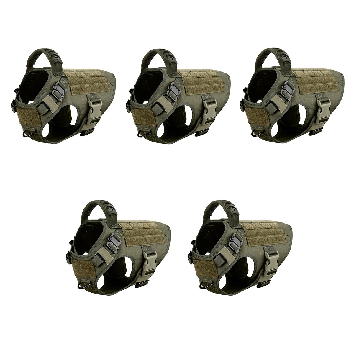 5Pcs Large Dog Harnesses for German Shepherd and Malinois Training Walking Vests for Medium and Large Dogs