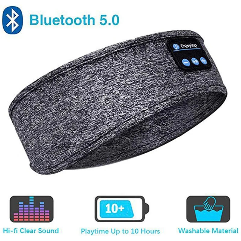 Sports Fitness Music Bluetooth Headband Elastic Sleeping Eye Mask Wireless Headset Wireless Earphones
