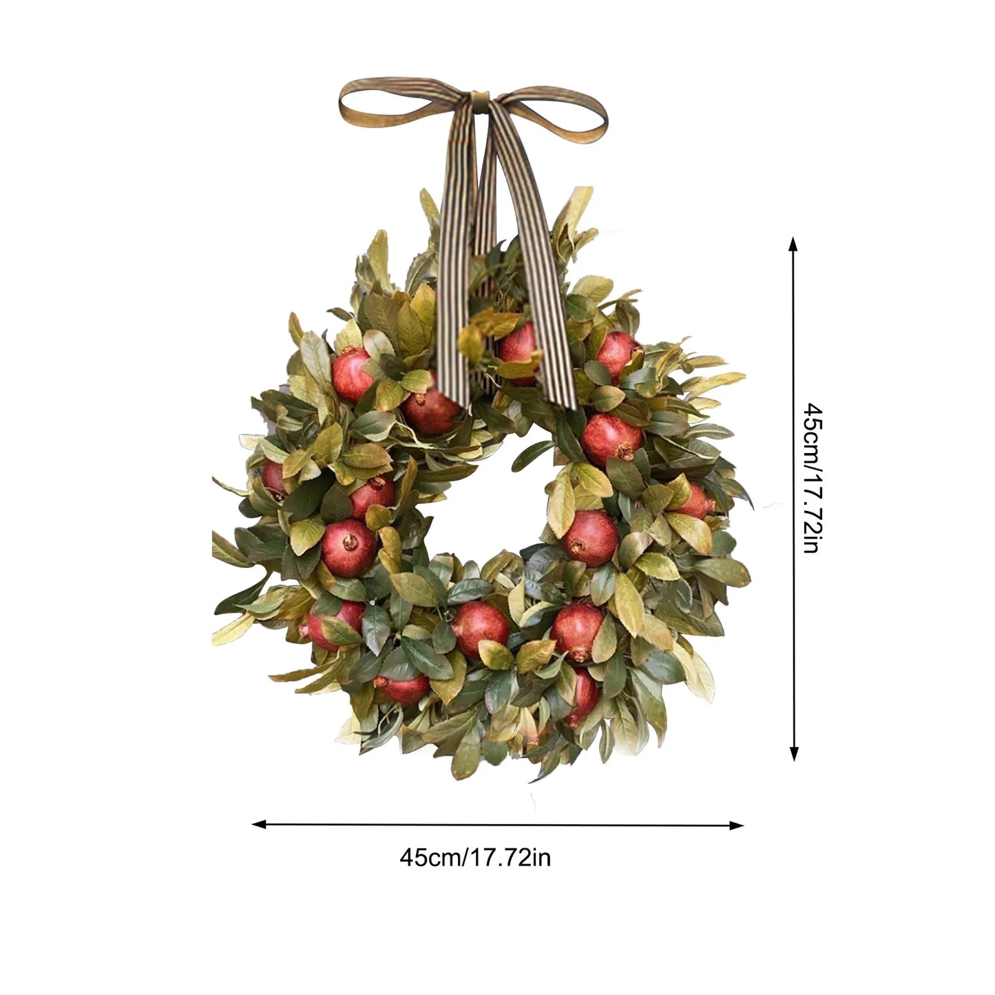 Wreaths For Front Door Simulation Green Plants Wreath Spring Front Door Wreath With Welcome Sign For Farmhouse Porch Home Wall