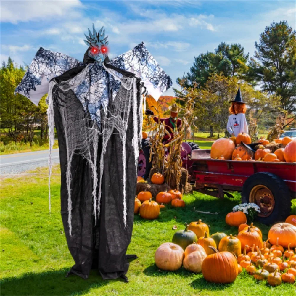 6 Feet Halloween Decorations with Poseable Wings and Arms