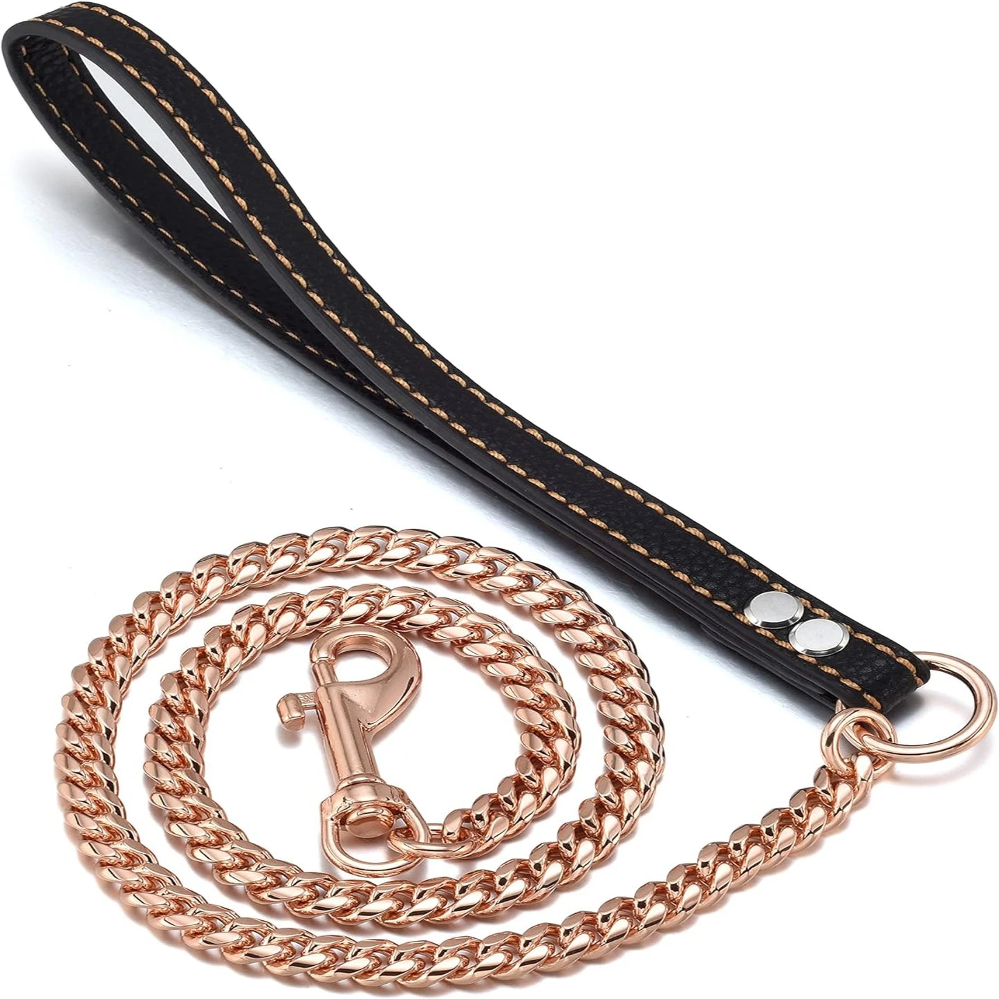 Rose Gold Pet Leash High Quality Elegant Accessory for Dogs