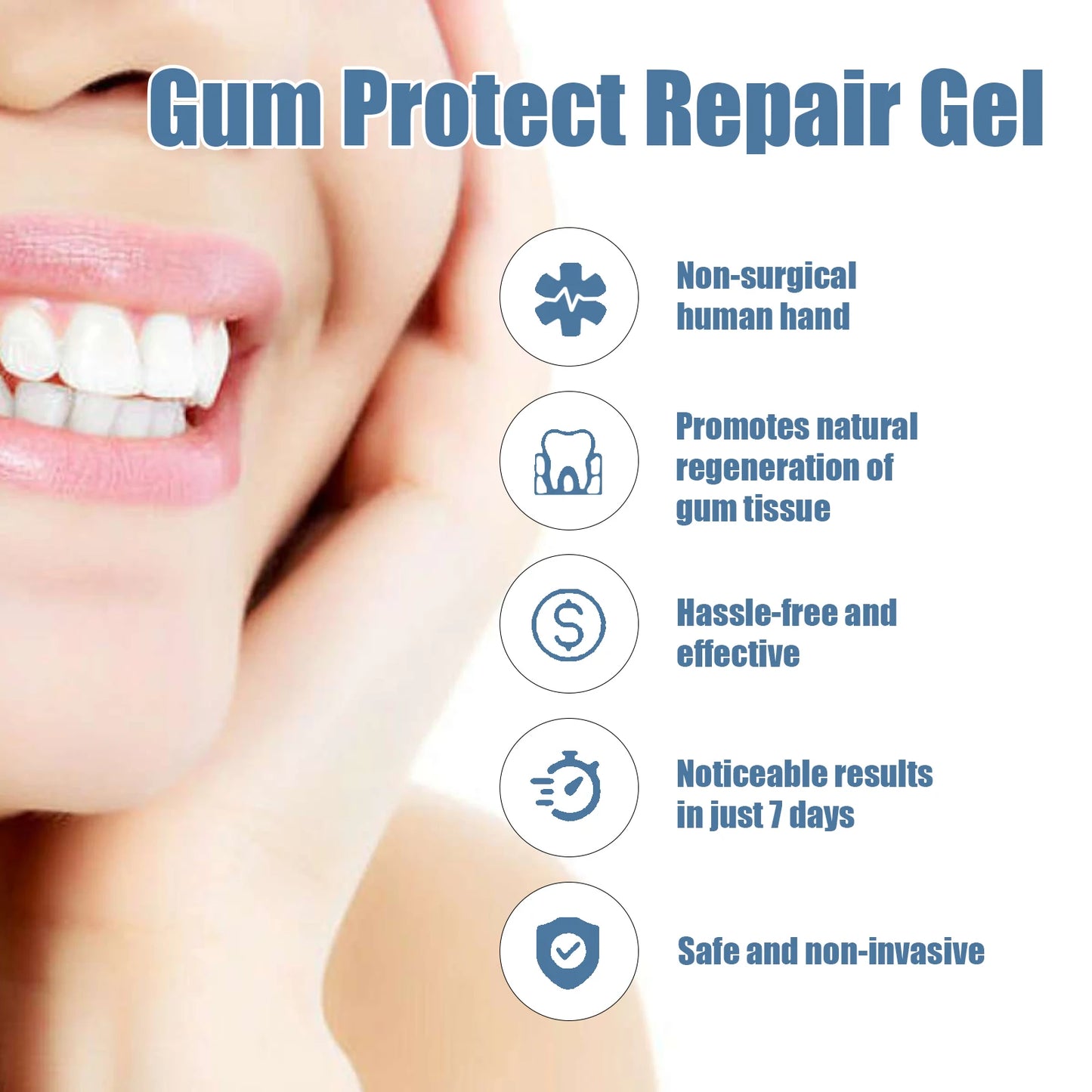 EELHOE Tooth Repair Toothpaste Gel for Oral Ulcer Relief Gum Inflammation Stain Cleaning Tartar Removal Fresh Breath