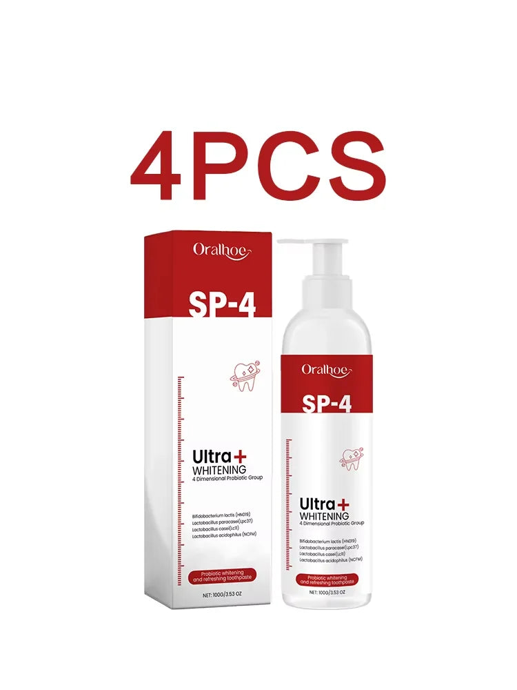 Oralhoe 100g Probiotic Whitening Toothpaste for Fresh Breath and Plaque Removal