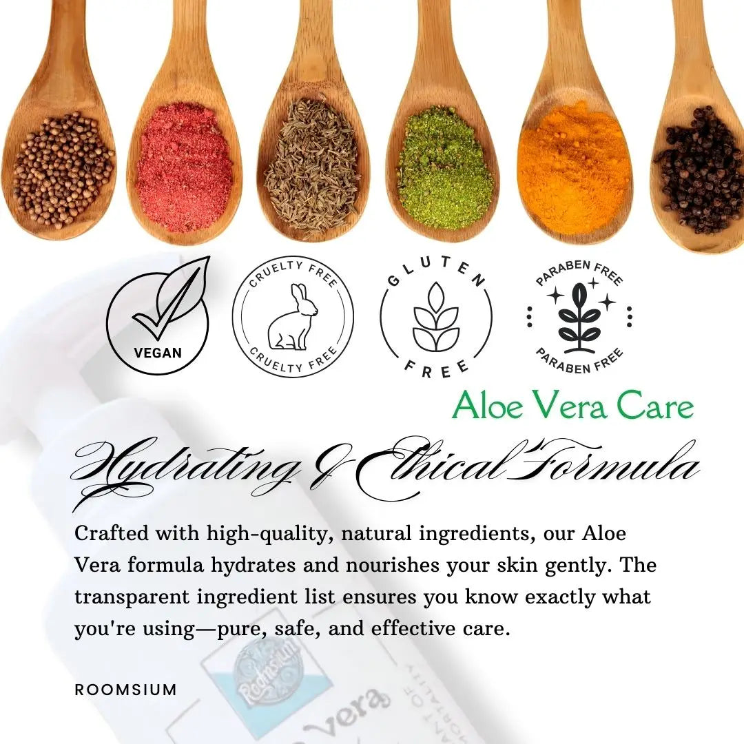 Roomsium Aloe Vera Set | Shampoo, Shower Gel & Liquid Soap | Hydrating & Hygienic Care (15 of Set)