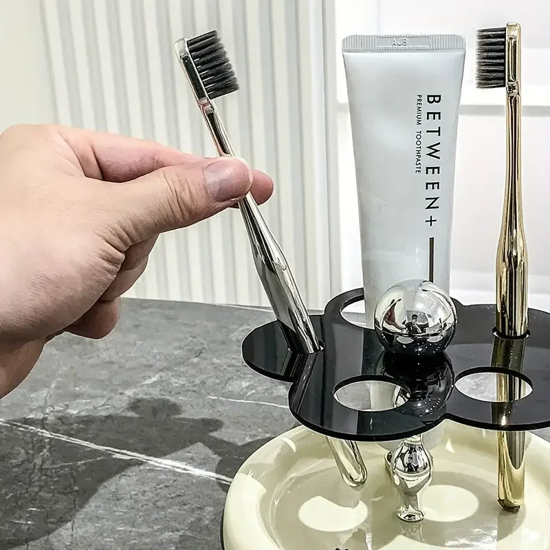 Simple And Creative Bathroom Shelf No Drilling Required For Washstand Comb Toothpaste