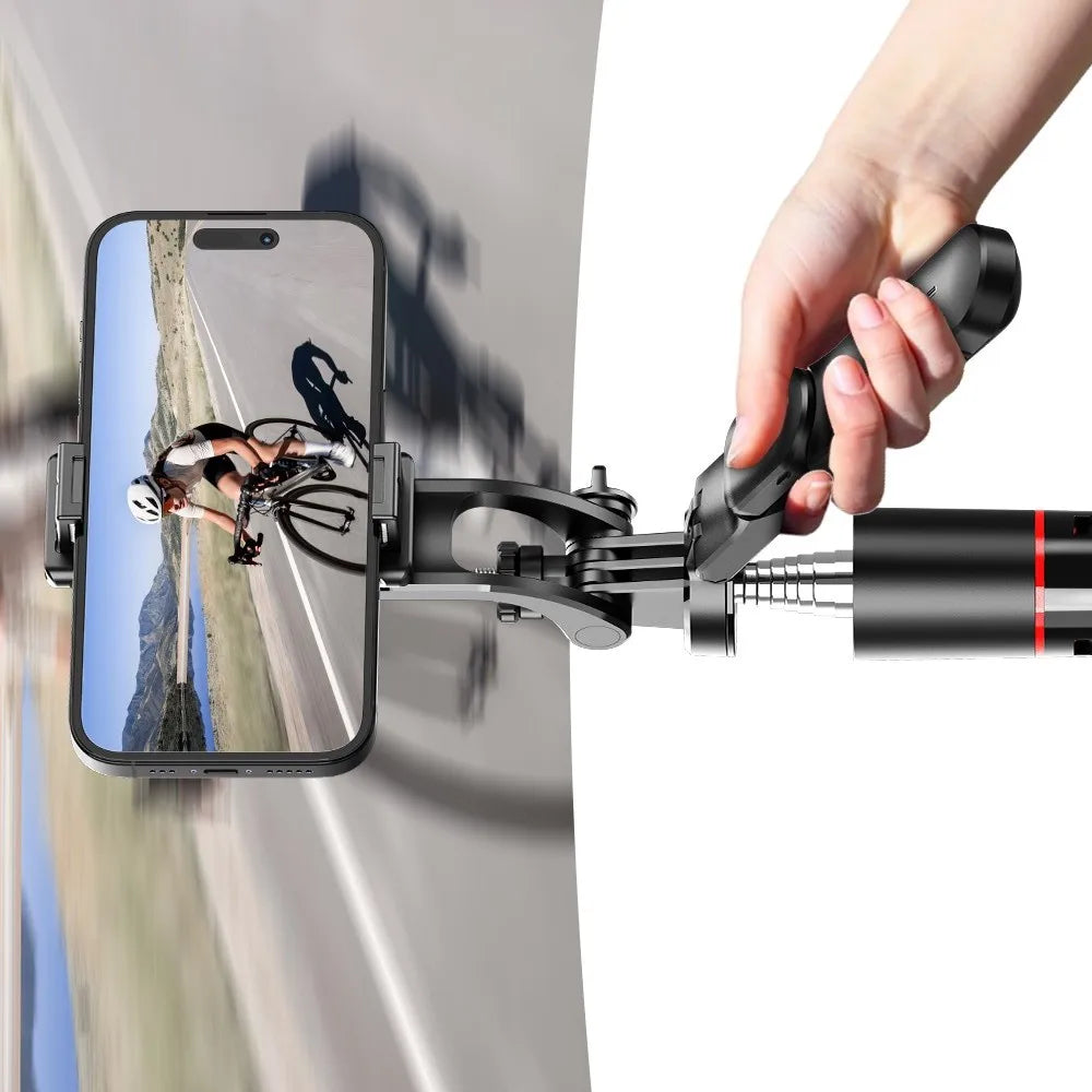 2025 Portable Retractable 360 Degree Rotation Selfie Stick Tripod Smartphone Stand with Wireless Remote Control for iPhone and Android