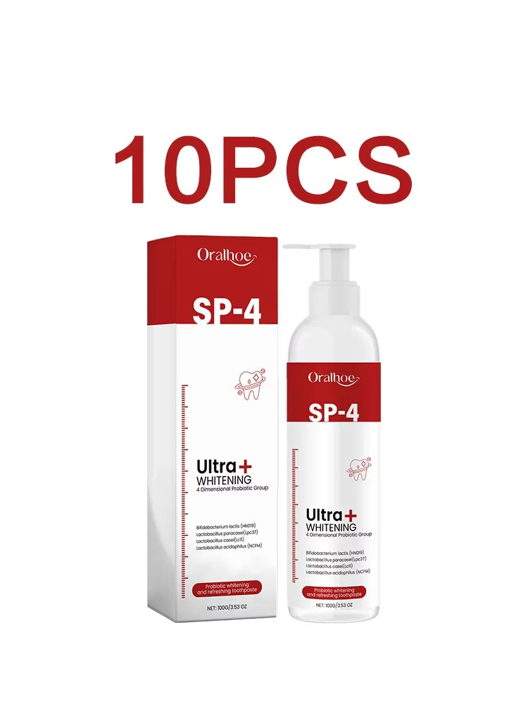 Oralhoe 100g SP4 Probiotic Brightening Toothpaste for Oral Hygiene Fresh Breath and Plaque Stain Removal