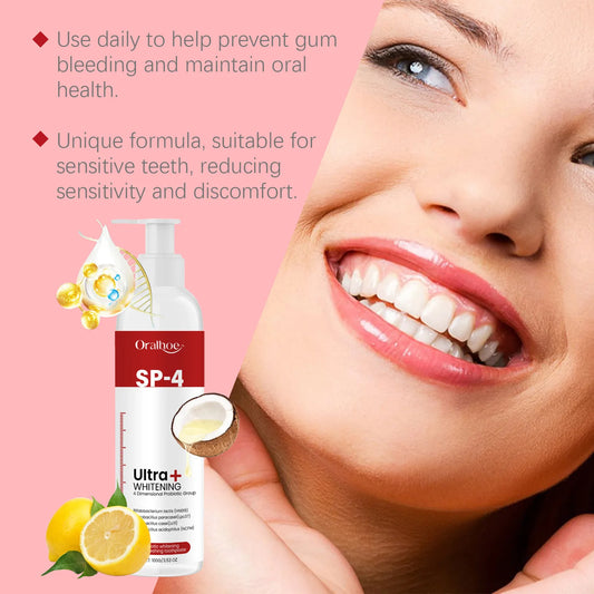 Oralhoe 100g Probiotic Whitening Toothpaste for Fresh Breath and Plaque Removal