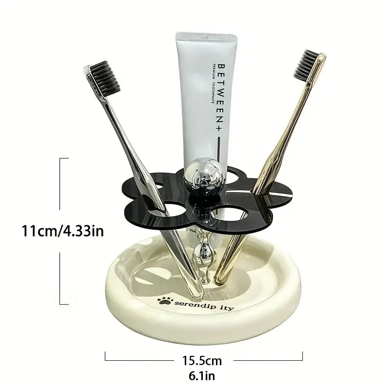 Simple And Creative Bathroom Shelf No Drilling Required For Washstand Comb Toothpaste