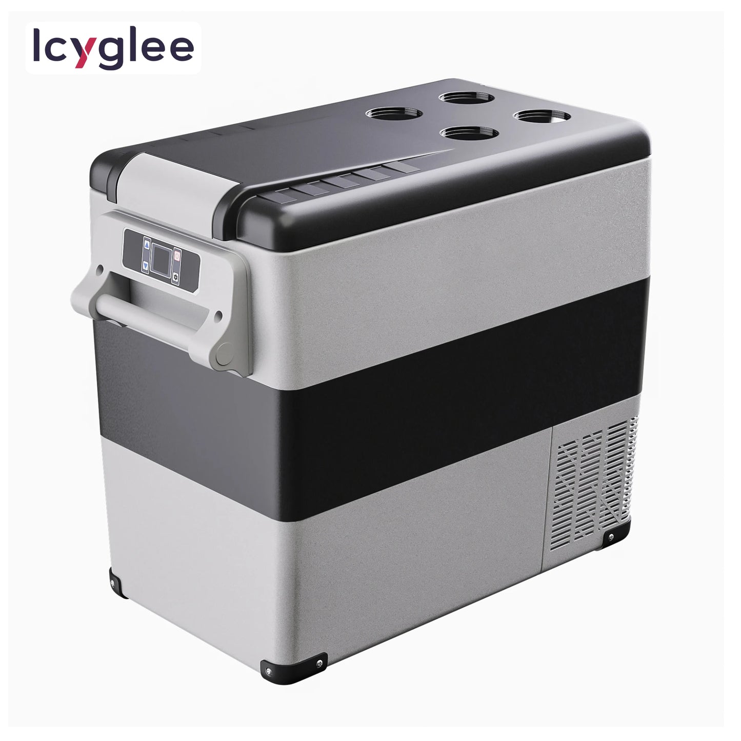 ICYGLEE 55/45/35L Car Refrigerator 12/24V DC Fridge Freezer Dual Zone APP Control Portable Compressor Cooler for Camping Travel