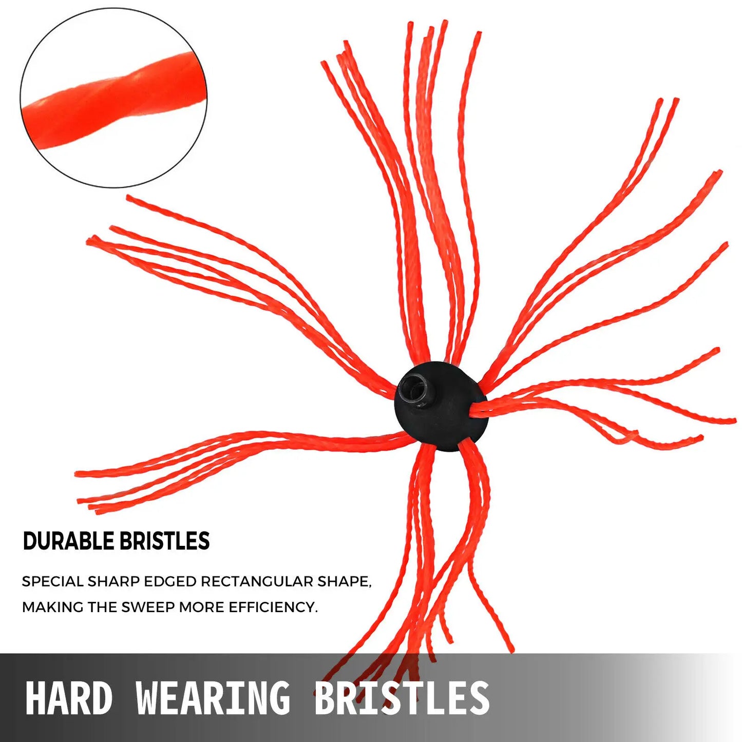 SucceBuy Chimney Cleaner Sweep Kit Nylon Electrical Drill Drive Flexible Rod Rotary Brush Head for Sweeping Away Chimney Soot