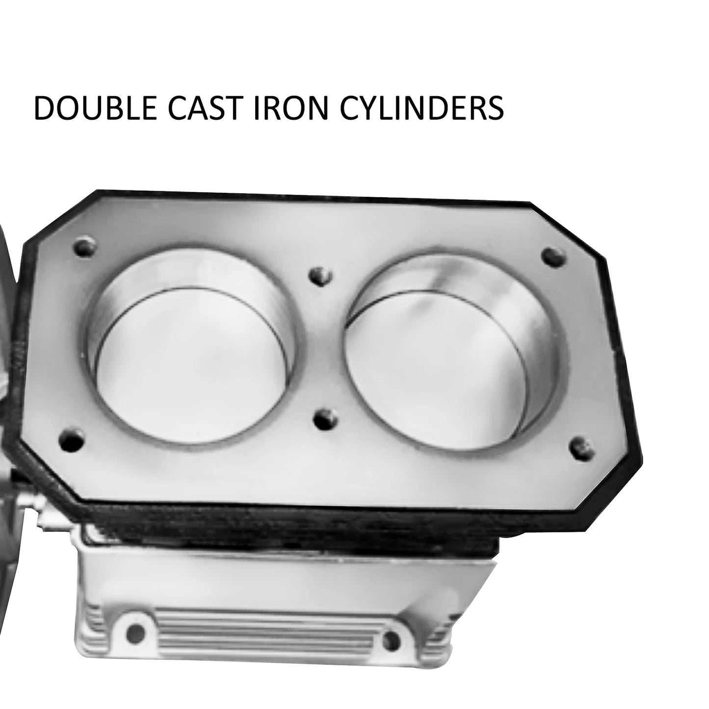 SucceBuy 2.2KW Air Compressor Heads 12CFM Twin Cylinder 3HP Single Stage 1300RPM Piston Pump for Farm Industry Machinery