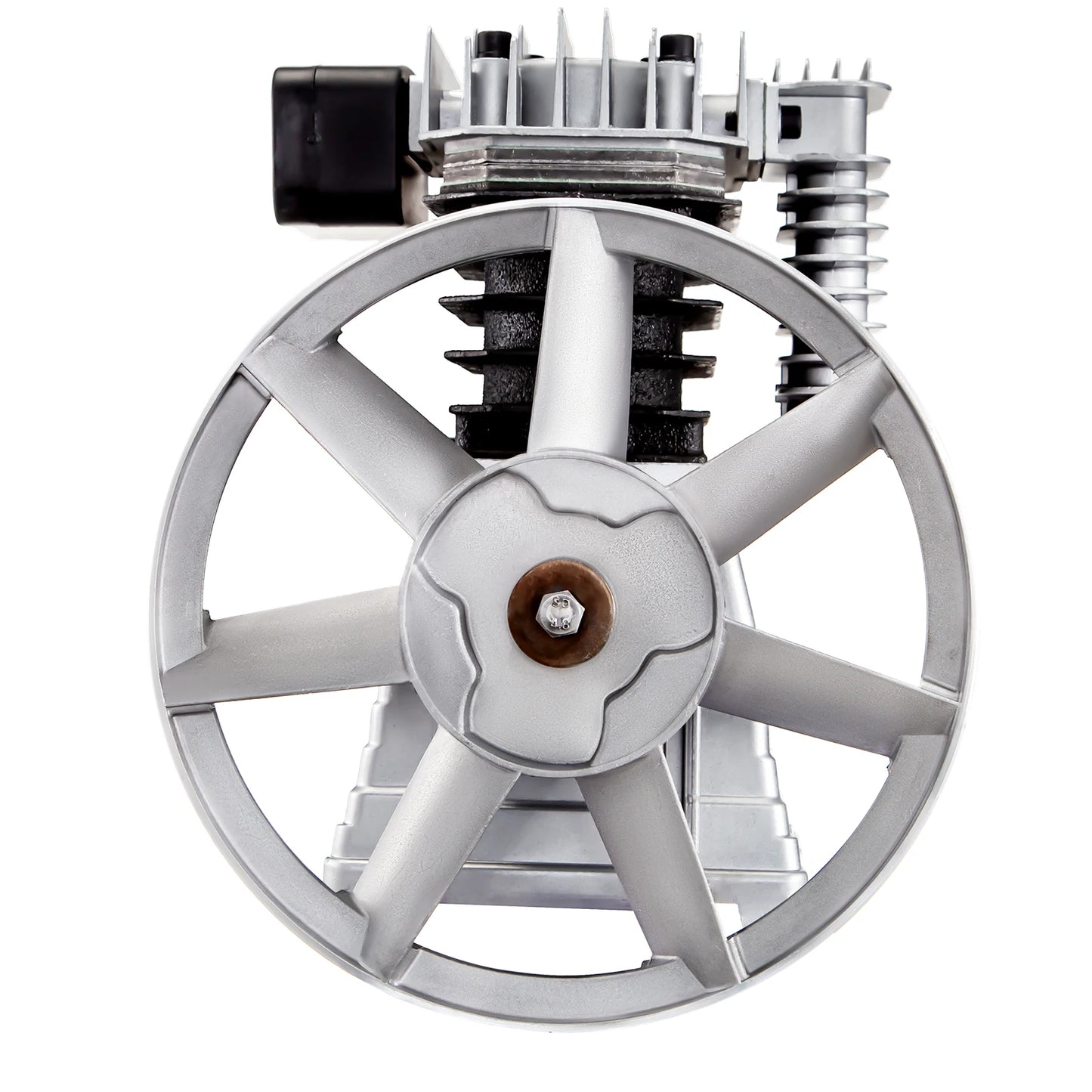 SucceBuy 2.2KW Air Compressor Heads 12CFM Twin Cylinder 3HP Single Stage Piston Pump for Farm Industry Machinery