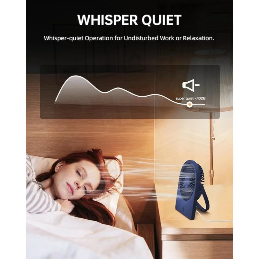 Portable USB Desk Mini FAN USBA Corded Powered Small Personal Fan Foldable Office Desk Accessories for Home Desktop 3speed Hang