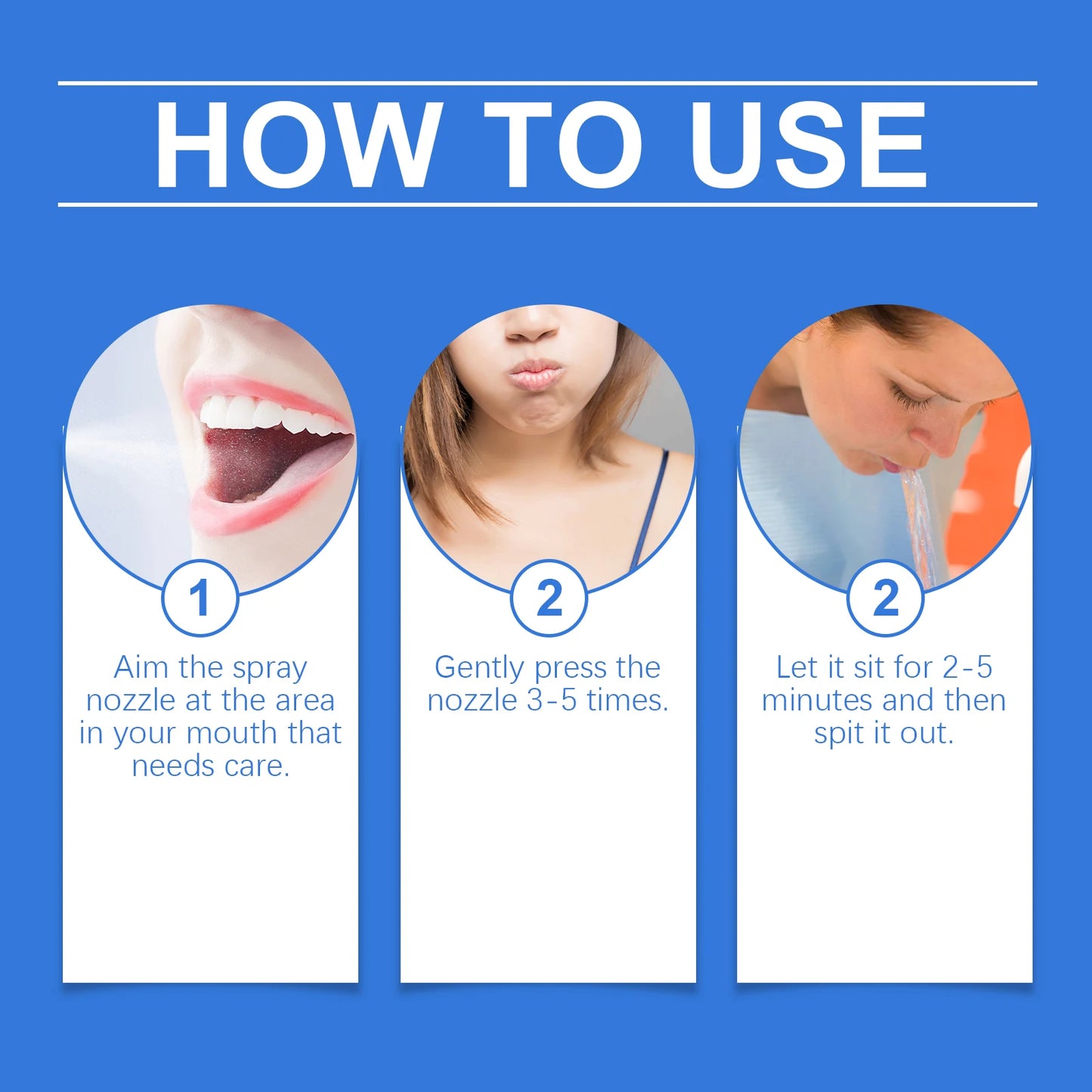 Teeth Whitening Spray to Improve Gum Health,Repair Tooth Whiten Teeth and Fresh Breath.Dry Mouth Treatment Oral Care Spray