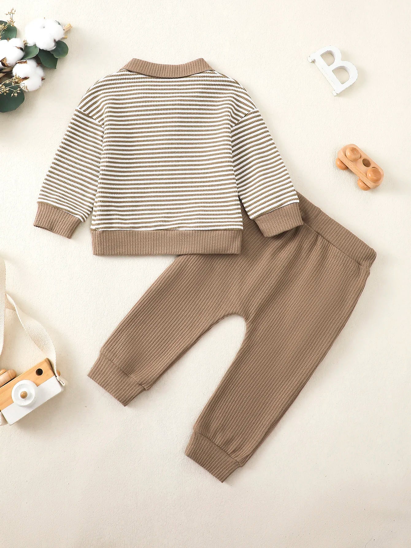 Infant Boys Spring Autumn Long Sleeve Collared Shirt And Pants Set Toddler Boy Outfit Casual Wear