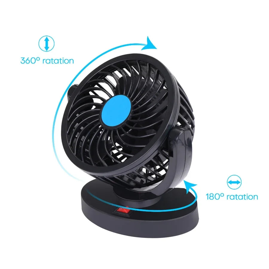 Arrival Car Defroster Fan Portable 12V 24V USB High Rotational Speed Automotive Cooling Fan