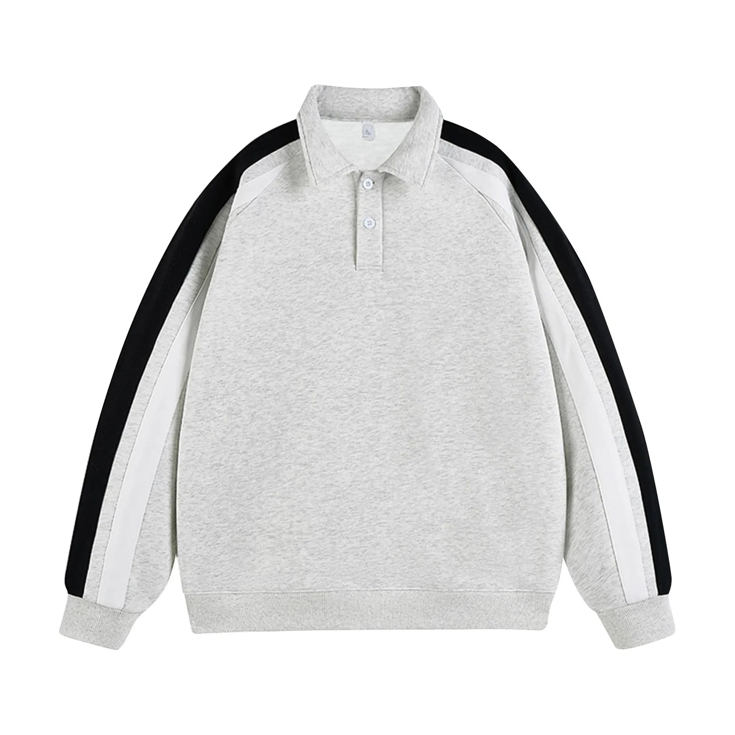 Sweatshirts Patchwork Women Preppy Style Basic Sweatshirt Long Sleeve Turn-Down Collar Harajuku Fashion Casual Pullover Tops