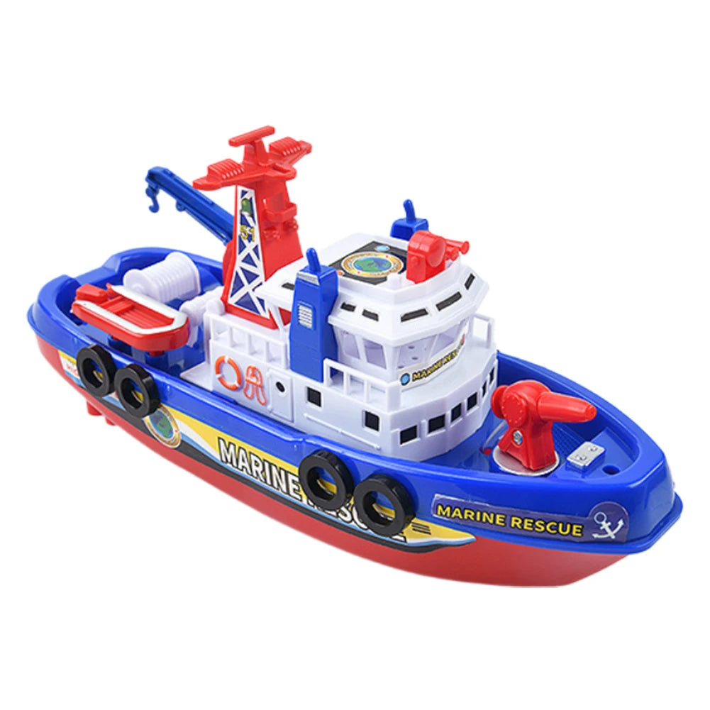 Spray Water Swim Pool Bathing Toys Electric Boat Bath Toys with Light Music and Water Sprinkler for Kids Ages 3 and Up