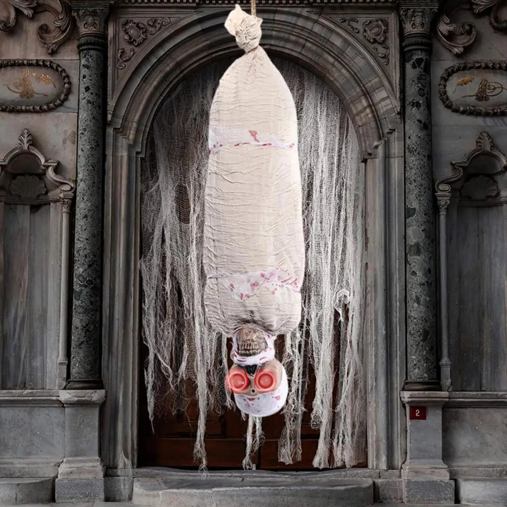 Halloween Hanging Corpse Decoration Creepy Glowing Body Figurine Scary Haunted House Prop