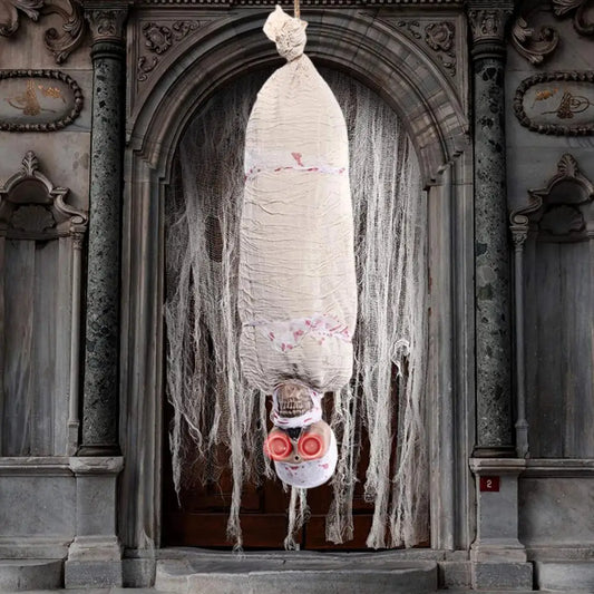 Halloween Hanging Corpse Decoration Creepy Glowing Body Figurine Scary Haunted House Prop