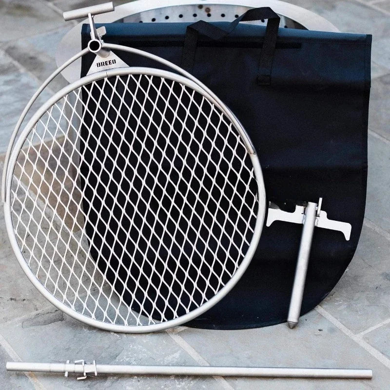 Garden Furniture  Outpost Grill 24 Standalone CampfireGrate Breeo XSeries Accessory -Stainless Steel, Durable,USA Made-Campfire