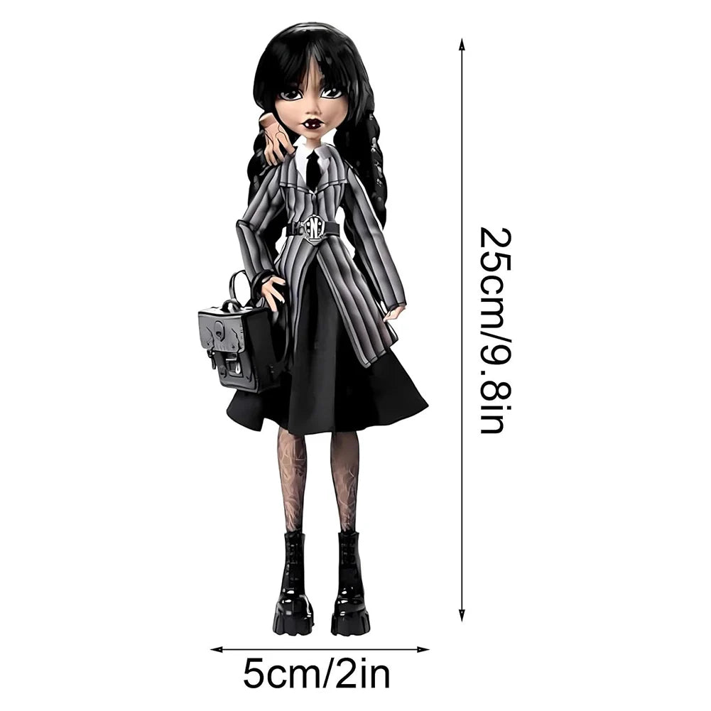 Girl In Black Statue Girls Sculpture With Backpack Table Collectible Decorations Gothic Style Desktop Ornaments For Kids And Adults