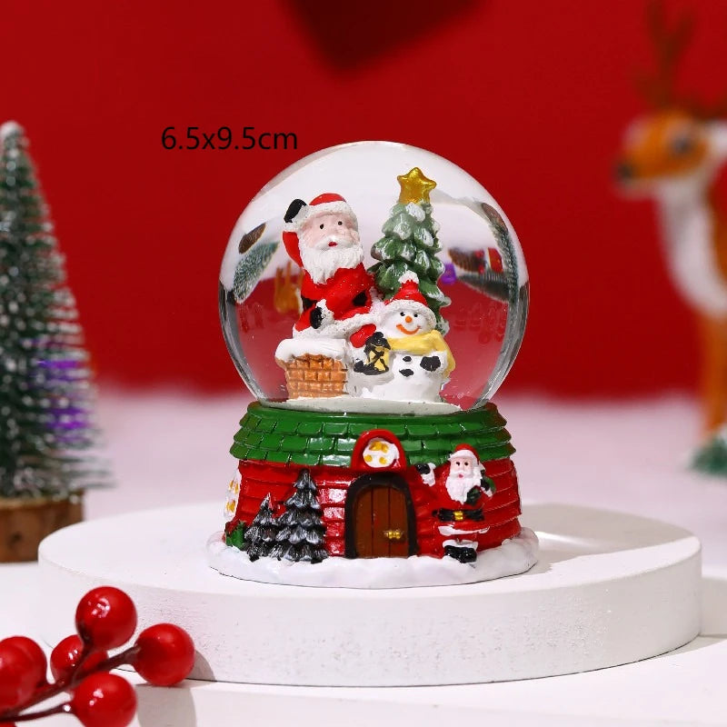 Christmas Gift for Girlfriend Musical Snow Globe with Snow Decorative Crystal Ball for Xmas Christmas Eve Birthday Valentine Day