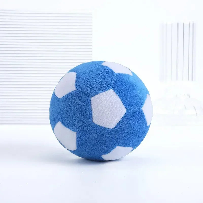 Pet Supplies Dog Toys Bite Resistant Plush Chewing Teething Ball Shape Interactive Toys