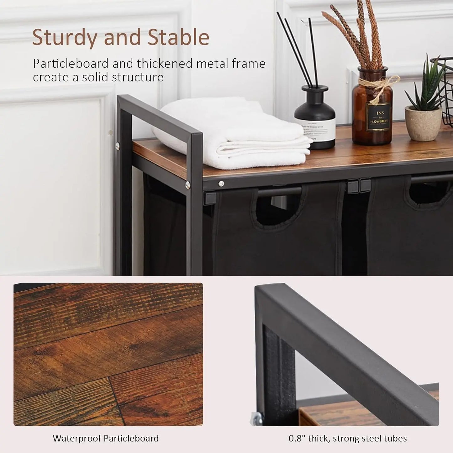 Laundry Hamper With Foldable Shelf And Storage Table Multi Use Clothes Sorter Basket For Bedroom Bathroom Closet Organization