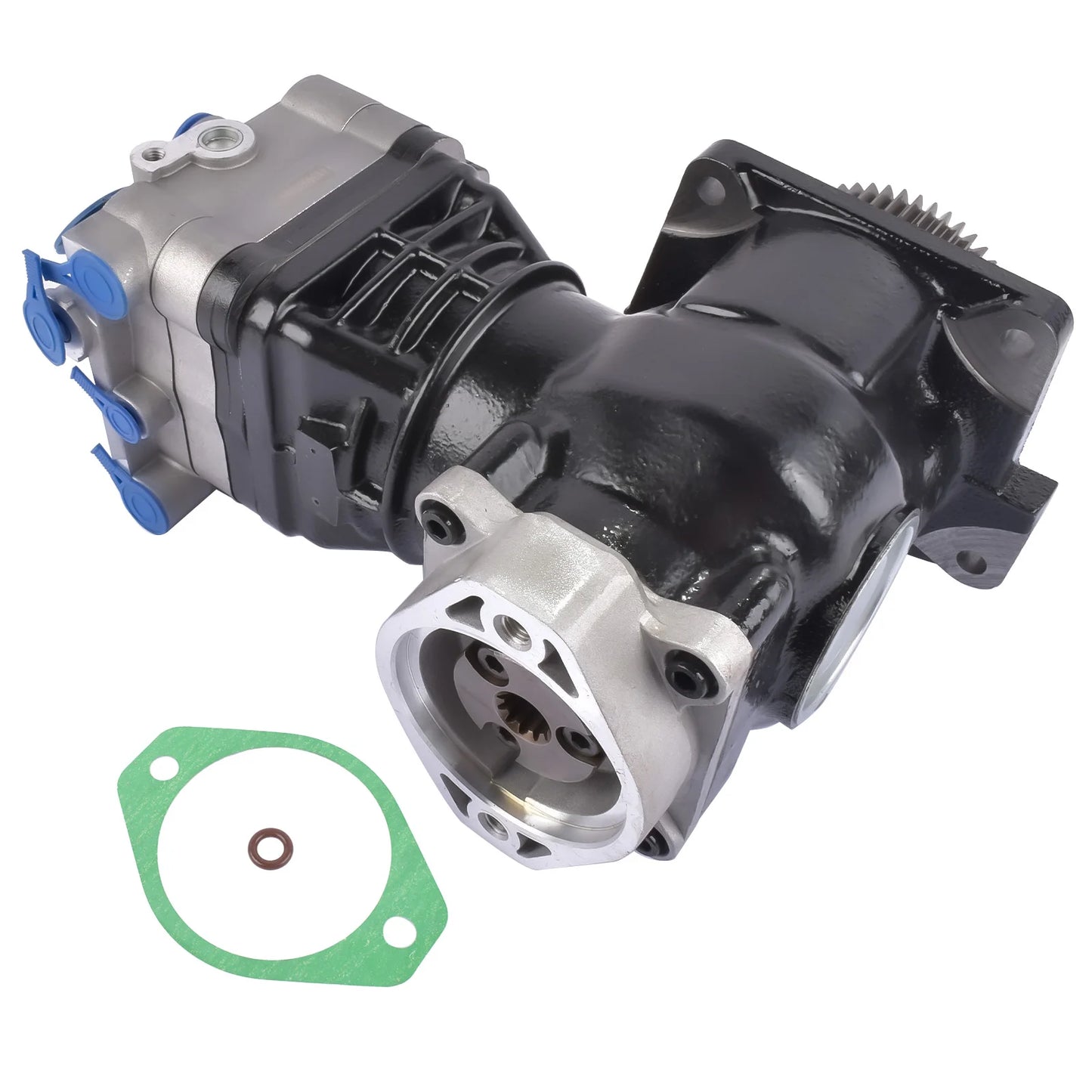 AP02 Truck Air Brake Compressor with Gear DDE RA4711302515 for Detroit Diesel DD15 High Quality