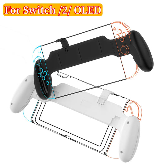 For Switch 2 Case Handle Bracket Anti Slip Hand Grip Protective Cover Game Console Stand Grip Holder for Switch OLED