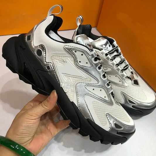 Designer B30 Runner Tatic Men's Sneakers Fashion mesh suede stitching casual  sneakers Men's outdoor B22 jogging shoes