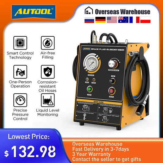 AUTOOL Automotive Brake Fluid Bleeder AST603 Four Pumps Brake Oil Exchanger Tool 220V Car Fast Brake Extractor For Vehicles *