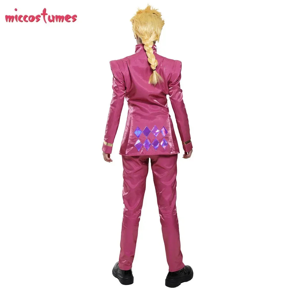 Miccostumes Men's Golden Wind Giorno Cosplay Costume Outfit for Halloween