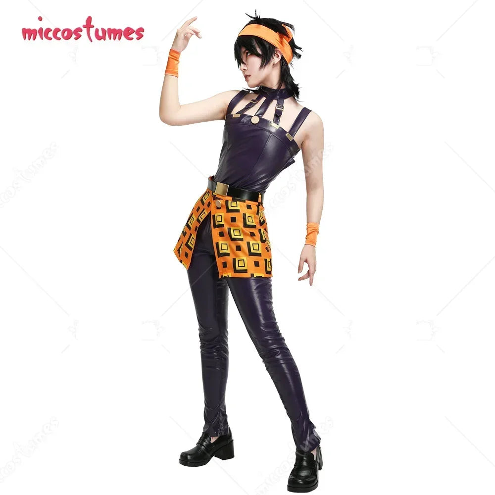 Miccostumes Women's Narancia Cosplay Costume with Headband for Halloween and Costume Parties