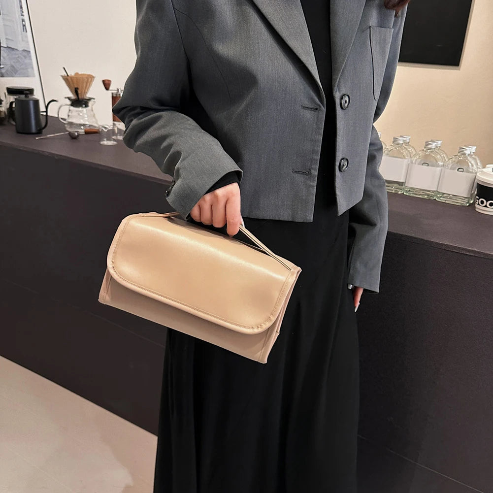 4 In 1 Foldable Makeup Bag PU Leather Cosmetic Bag Waterproof Travel Toiletry Bag Detachable Makeup Storage Bag for Women and Girls